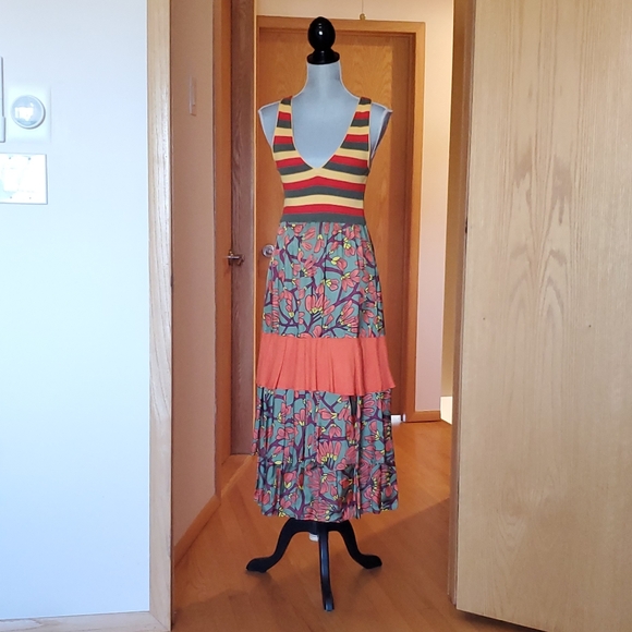 BNWT I ISOLA  MARRAS MAXI MULTICOLORED SUMMER  DRESS - Picture 3 of 9